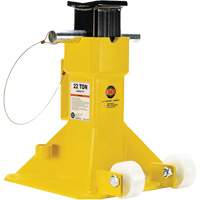EZ-Wheel Jack Stand, Locking Pin, 22 Tons Capacity, 13-1/2" - 20" H Dufferin Supply
