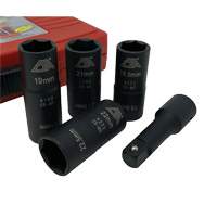Flip Socket Kit, 5 Pieces, 1/2" Drive Size Dufferin Supply