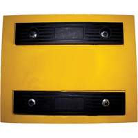 Cale de roue, Polyur&eacute;thane, Jaune, 15-1/4" la x 12-1/8'' p x 10-3/4" h Dufferin Supply