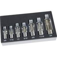 Jeu de douilles pour &eacute;crous &eacute;vas&eacute;s SAE avec plateau en mousse, 7 Morceaux, Prise de 3/8" Dufferin Supply