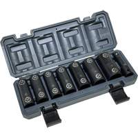 Jeu de douilles doubles hexagonales et h&eacute;licoidales avec coffret, 8 Morceaux, Prise de 1/2" Dufferin Supply
