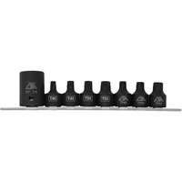 Jeu de douilles/embouts de boulon de caisse de camionnettes, 8 Morceaux, Prise de 1/2"/3/8" Dufferin Supply