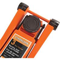 Low Profile Service Jack, 3 Ton(s) Capacity, 2-19/20" Lowered, 19-9/10" Raised, Manual Hydraulic Dufferin Supply