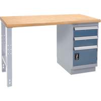 Industrial Duty Workbench, Door w/ Drawer Combination, 1000 lbs. Cap., 36" W x 72" D, 34" H Dufferin Supply