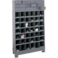 Modular Small Parts Storage Unit, Steel, 18 Drawers, 33-3/4" x 12-1/4" x 58-5/8", Grey Dufferin Supply