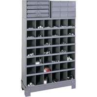 Modular Small Parts Storage Unit, Steel, 13 Drawers, 33-3/4" x 12-1/4" x 59", Grey Dufferin Supply