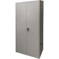 Storage Cabinet, Steel, 4 Shelves, 66" H x 30" W x 15" D, Grey Dufferin Supply