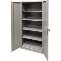 Storage Cabinet, Steel, 4 Shelves, 78" H x 36" W x 24" D, Grey Dufferin Supply