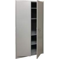 Storage Cabinet, Steel, 4 Shelves, 78" H x 36" W x 24" D, Grey Dufferin Supply