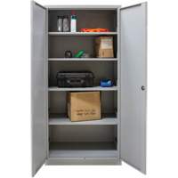 Armoires de rangement Hi-Boy, Acier, 4 Tablettes, 72" h x 36" la x 18" P, Gris Dufferin Supply