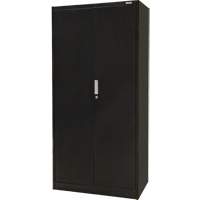 Armoire de rangement Hi-Boy, Acier, 4 Tablettes, 72" h x 36" la x 18" P, Noir Dufferin Supply