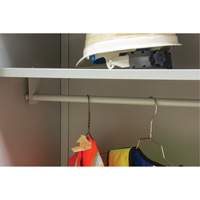 Wardrobe Storage Cabinet, Steel, 36" W x 18" D x 72" H, Grey Dufferin Supply