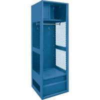 Gear Locker, Steel, 24" W x 18" D x 72" H, Dark Blue Dufferin Supply