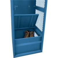 Gear Locker, Steel, 24" W x 18" D x 72" H, Dark Blue Dufferin Supply