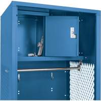 Gear Locker, Steel, 24" W x 18" D x 72" H, Dark Blue Dufferin Supply