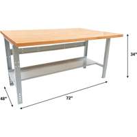&eacute;tabli modulaire industriel, Cap 1000 lb, 72" la x 48" p Dufferin Supply