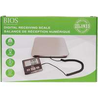 Digital Receiving Scale, 220 lbs. Cap., 1 lbs. Graduations Dufferin Supply