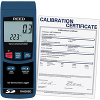 Thermo-an&eacute;mom&egrave;tre avec certificat ISO, Enregistrement des donn&eacute;es, Gamme de v&eacute;locit&eacute; d'air de 0,4 - 30 m/sec Dufferin Supply