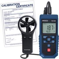 R4100 Vane Thermo-Anemometer with Air Volume with Calibration Certificate, Data Logging, 0.4 - 30 m/sec Air Velocity Range Dufferin Supply