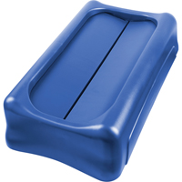Slim Jim&reg; Waste Receptacle Lid, Swing Lid, Plastic, Fits Container Size: 22" x 11" Dufferin Supply