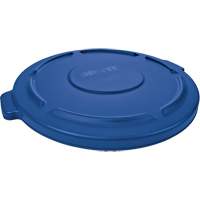 Brute&reg; Round Trash Can Top, Flat Lid, Plastic, Fits Container Size: 22-1/4" Dia. Dufferin Supply