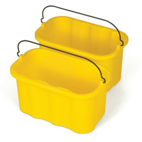 Seau porte-accessoires Executive Series, Capacit&eacute; de 2.5 gal. US (10 pintes), Jaune Dufferin Supply