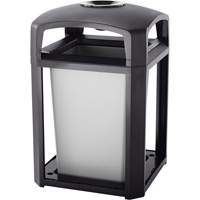 Landmark Series Waste Receptacle & Ash Tray, Plastic, 35 US gal. Capacity, 40" Height Dufferin Supply