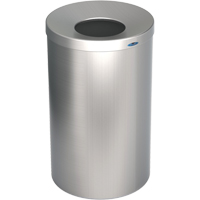 Lobby Waste Receptacle, Stainless Steel, 33 US gal. Dufferin Supply