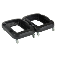 Recycling & Waste Receptacle Dolly, Polypropylene, Black, Fits: 17-1/4" x 12-1/2" Dufferin Supply
