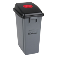Recycling & Garbage Bin with Classification Lid, Plastic, 16 US gal. Dufferin Supply