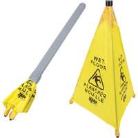 "Wet Floor" Pop-Up Safety Cone, Bilingual with Pictogram JI455 | Dufferin Supply