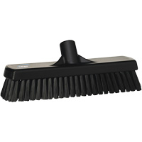 Balai-brosse pour planchers et mur, Crins Ferme, 12", Polyester, Noir Dufferin Supply