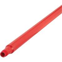 Ultra Hygiene Handle, Broom/Scraper/Squeegee, Red, Ergonomic, 59" L Dufferin Supply