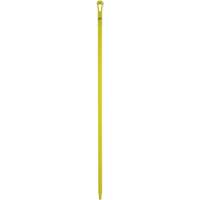 Ultra Hygiene Handle, Broom/Scraper/Squeegee, Yellow, Ergonomic, 59" L Dufferin Supply