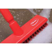 Water-Fed Deck Scrub Brush, X-Coarse Bristles, 10-3/4", Polyester, Green Dufferin Supply