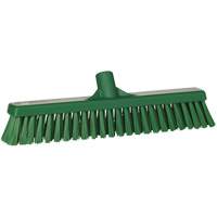 T&ecirc;te de balai-brosse &agrave; soies combin&eacute;es, Crins Cors&eacute;/Fin, 16-1/2", Polyester, Vert Dufferin Supply