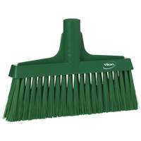 Upright Broom Head, Coarse/Fine Bristles, 10-1/4", Polyester, Green Dufferin Supply