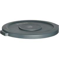 Waste Container Lid, Flat Lid, Plastic, Fits Container Size: 24" Dia. Dufferin Supply