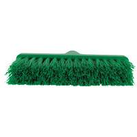 ColorCore Angle Head Broom, Medium Bristles, 10", Polypropylene, Green Dufferin Supply