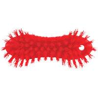 ColorCore Hand Brush, Stiff Bristles, 6" Long, Red Dufferin Supply