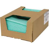 Chiffons de choix pour comptoir SaniWorks, Vert/Blanc Dufferin Supply