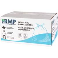 Industrial Garbage Bags, 3X Strong, 35" W x 50" L, 3.0 mils, Black, 194 L (44 Gal.) Capacity Dufferin Supply