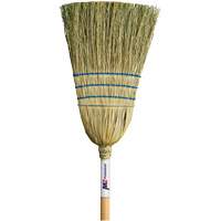 Balai de paille robuste, Trois cordes, Manche Bois Dufferin Supply
