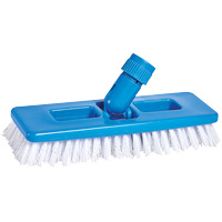 Universal Scrub & Grout Brush, 9" L, Polypropylene Bristles, White Dufferin Supply