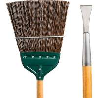 Track & Switch Broom with Heavy-Duty Forged Chisel, Wood Handle, Polypropylene Bristles, 55" L Dufferin Supply