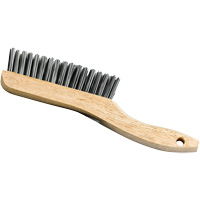 Brosse &agrave; manche en patin, Acier, 4 x 16 rangs de fils, Longueur 9-3/4" Dufferin Supply