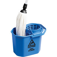 Heavy-Duty Mop Cone Pail, Strainer, 3 US Gal. (12 Quart), Blue Dufferin Supply