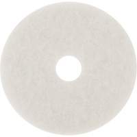 Tampon pour planchers, 10", Lustrage/Nettoyage/Polissage, Blanc Dufferin Supply