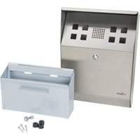 Smoking Receptacle, Wall-Mount, Stainless Steel, 1.6 Litres Capacity, 13-4/5" Height Dufferin Supply