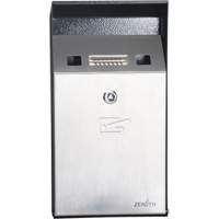 Cendrier, Montage mural, Acier inoxydable, Capacit&eacute; 1 Litre, Hauteur 11-4/5" Dufferin Supply